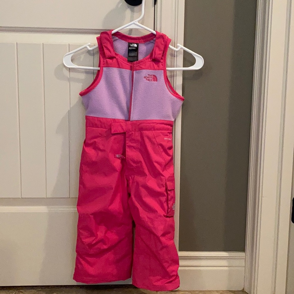 The north face toddler insulated ski bibs sz 2T